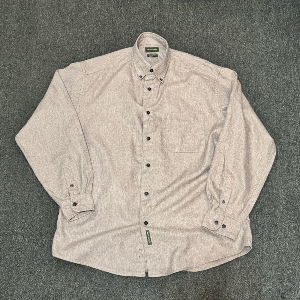 Dockers Men's Heathered Brushed Flannel Shirt Size M